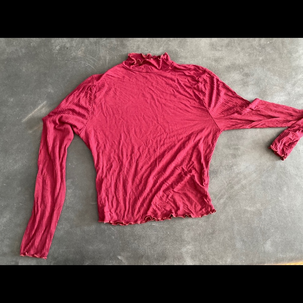 Burgundy Turtle neck